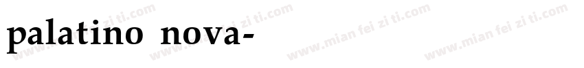 palatino nova字体转换